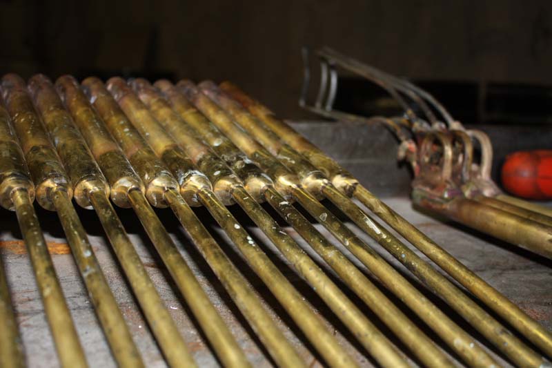 Gun barrels attached to pump tubes