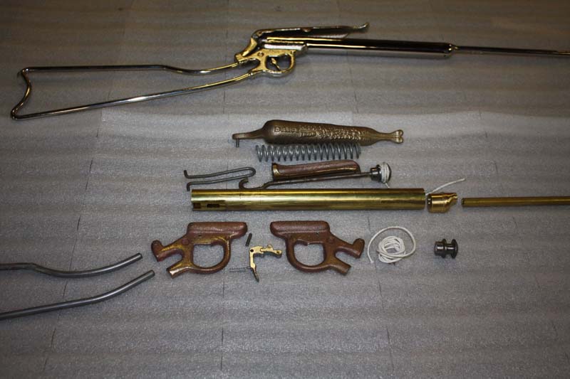 All parts shown with a completed gun