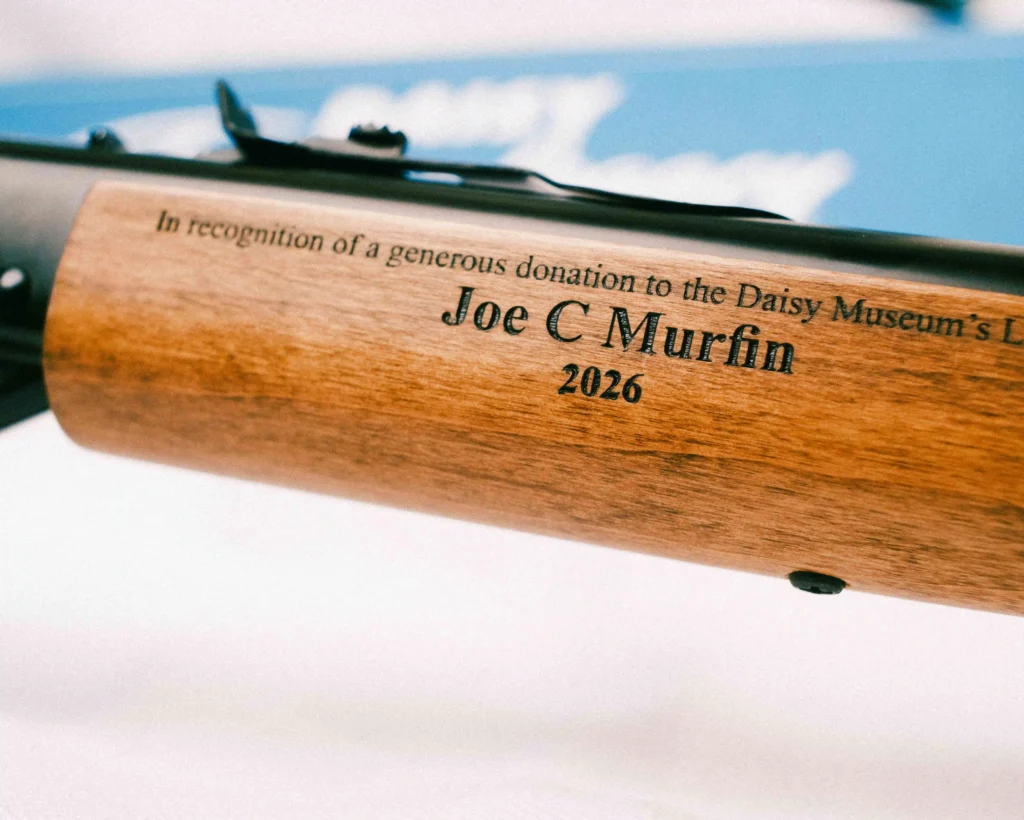 Forearm engraving with donor full name and year