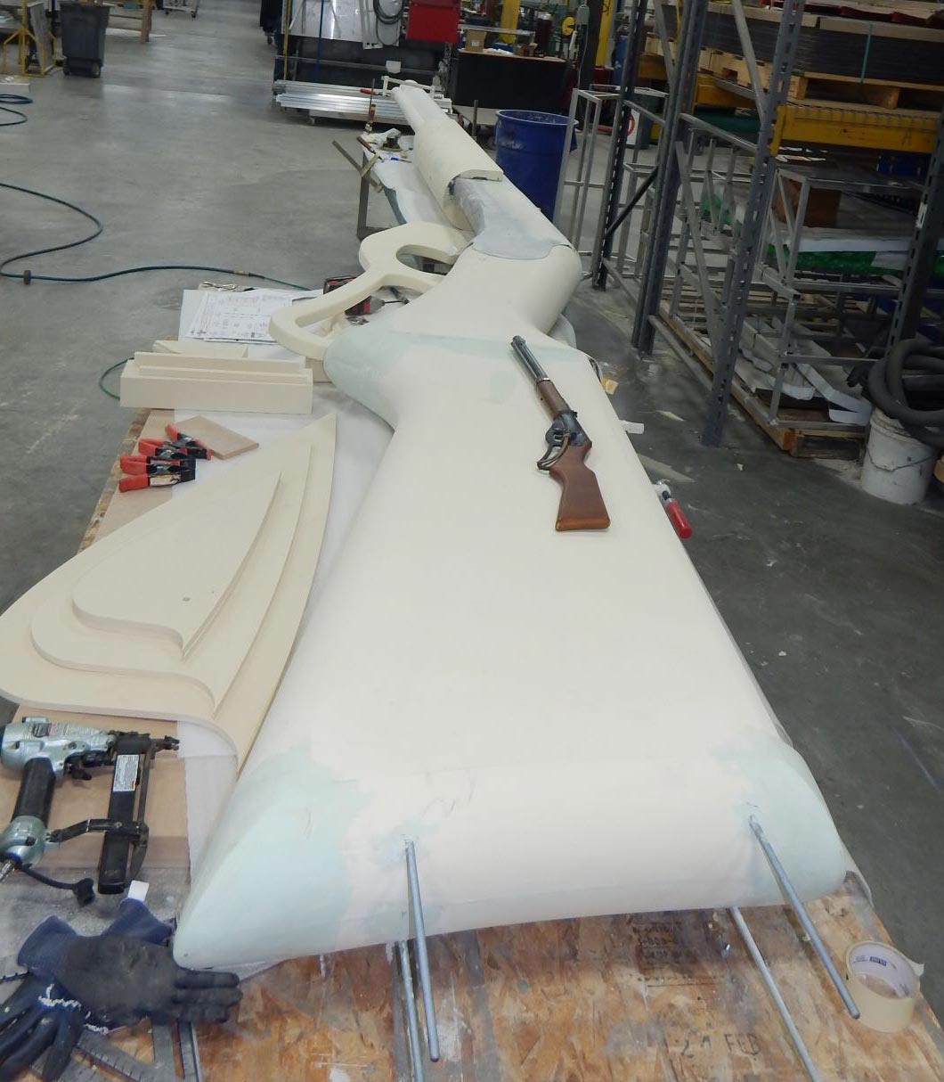 The World's Largest Daisy BB Gun being fabricated at Elemoose in Springfield, MO