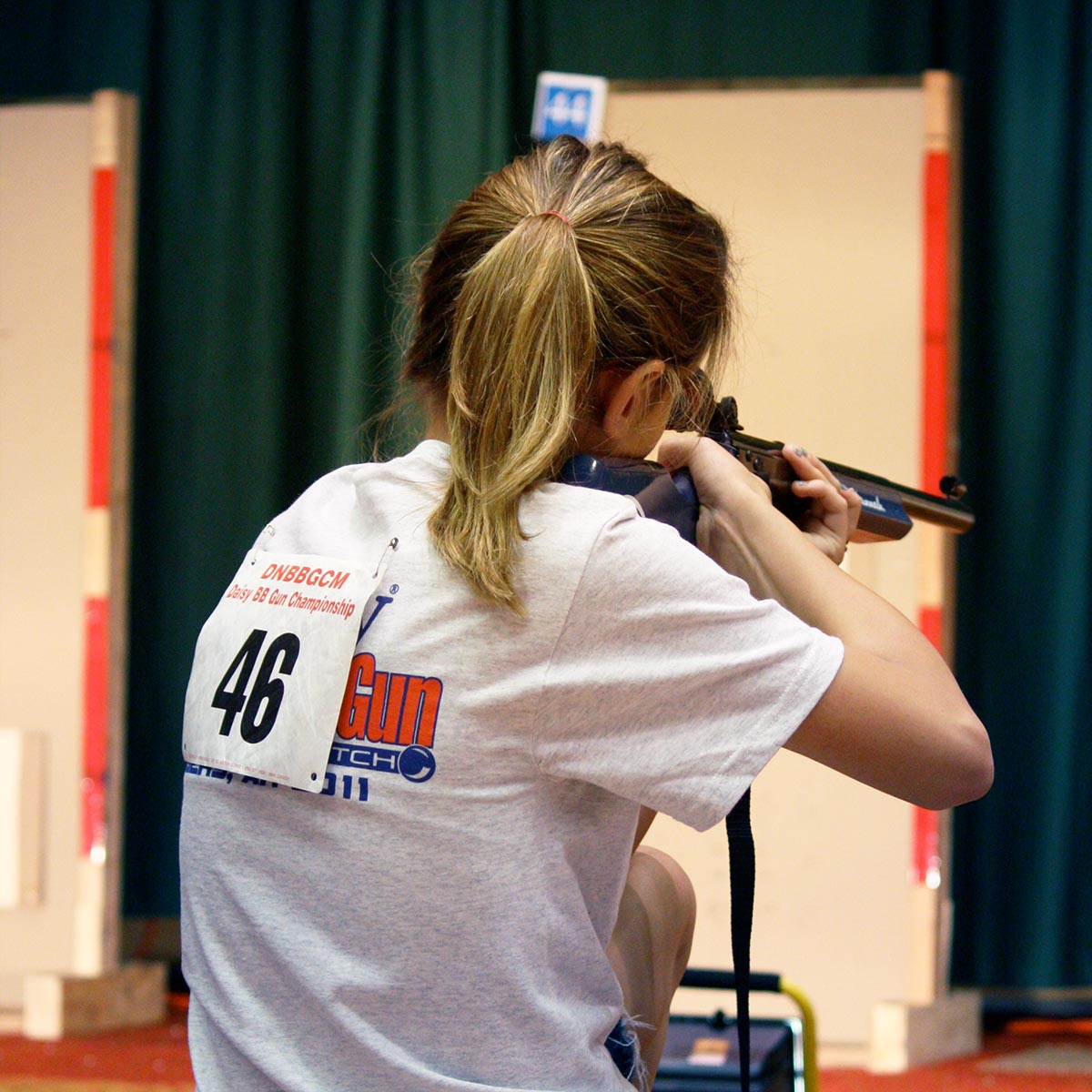 Competitor at the Daisy National BB Gun Championship Match